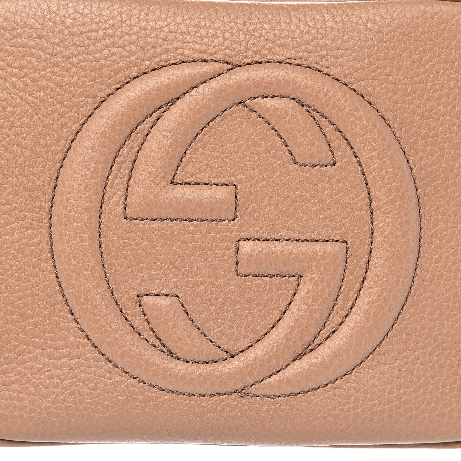 Gucci Pebbled Calfskin Small Soho Disco Bag Rose Beige 11 of 13
