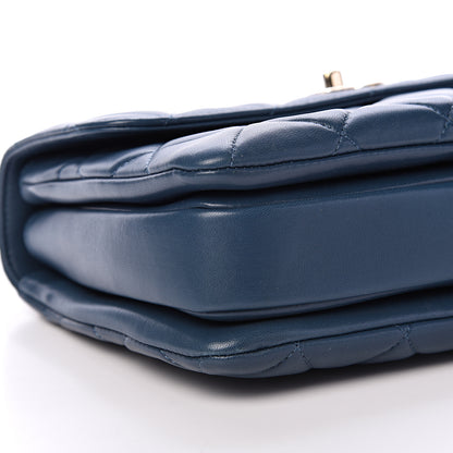 Chanel Lambskin Quilted Small Trendy CC Flap Dual Handle Bag Blue 8 of 11
