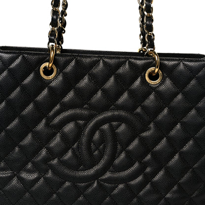 Chanel Caviar Quilted Grand Shopping Tote GST Black 8 of 10