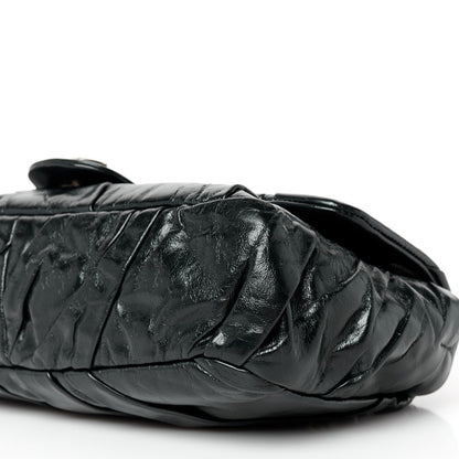 Chanel Glazed Calfskin Twisted Medium Flap Black 10 of 10