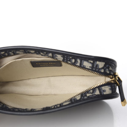 Christian Dior Oblique Diorquake Clutch Blue 6 of 20