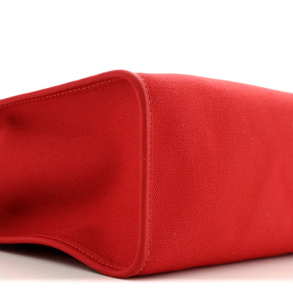 Hermes Military Toile Vache Hunter Herbag Zip PM 31 Rouge Piment 10 of 15