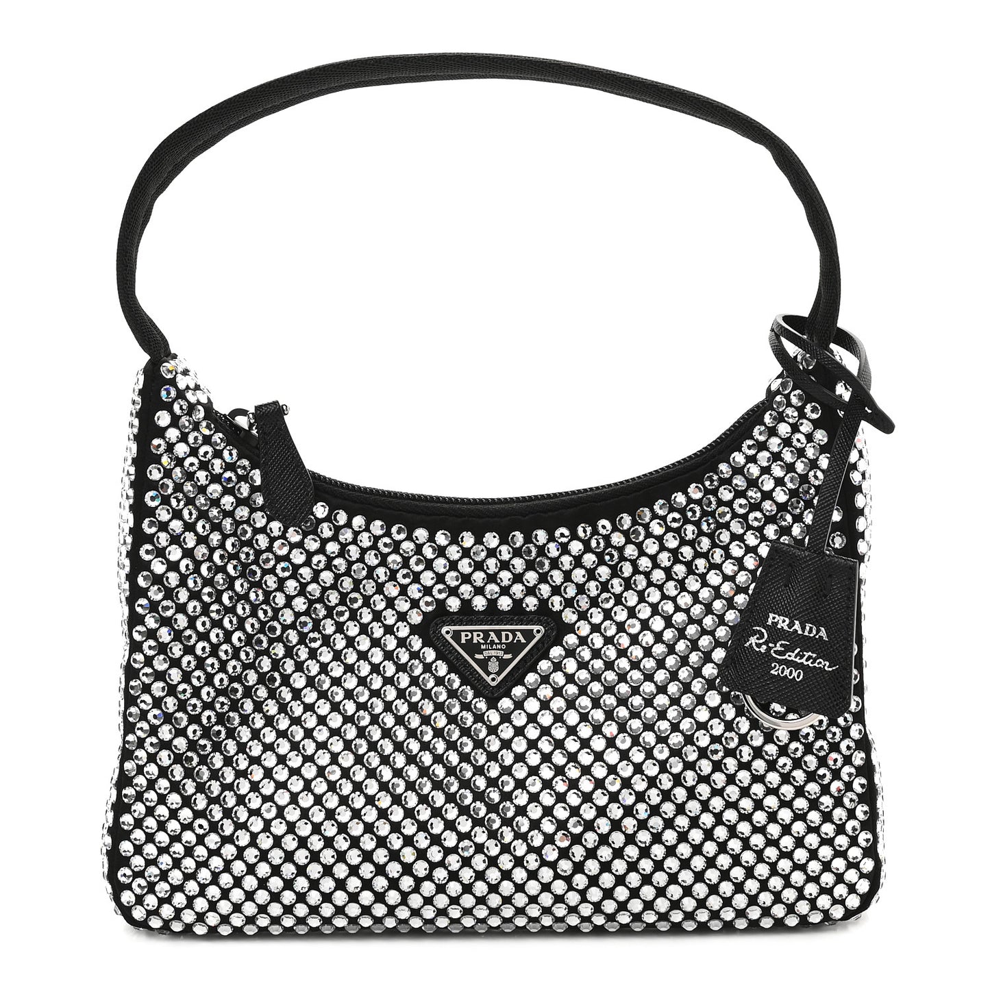 Satin Crystal Mini Re-Edition 2000 Bag Cristal