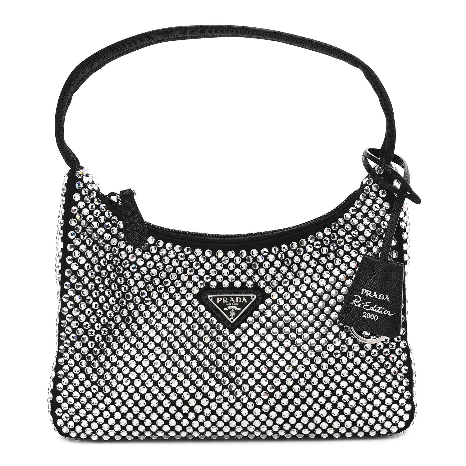 Prada Satin Crystal Mini Re-Edition 2000 Bag Cristal 1 of 8