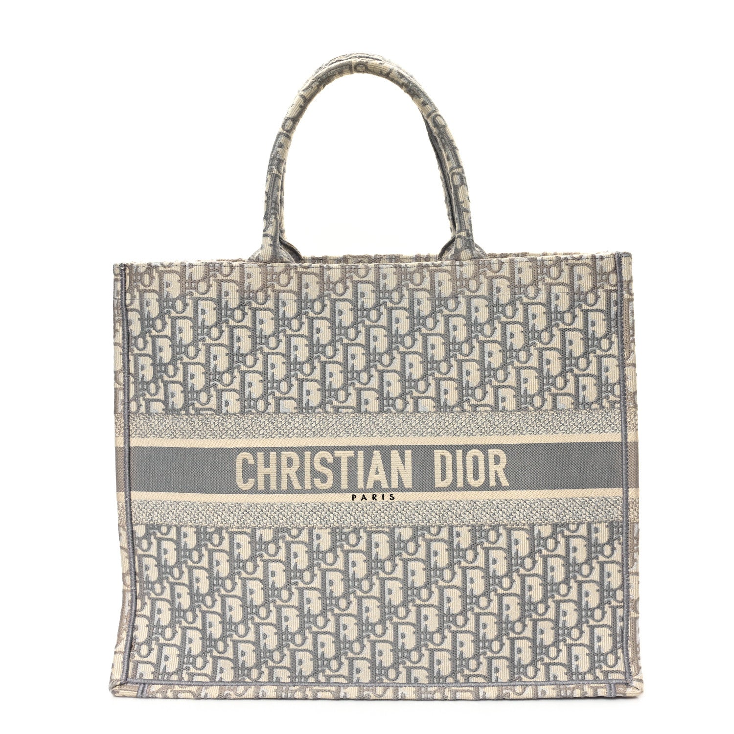 Christian Dior Oblique Large Book Tote Grey 1 of 12