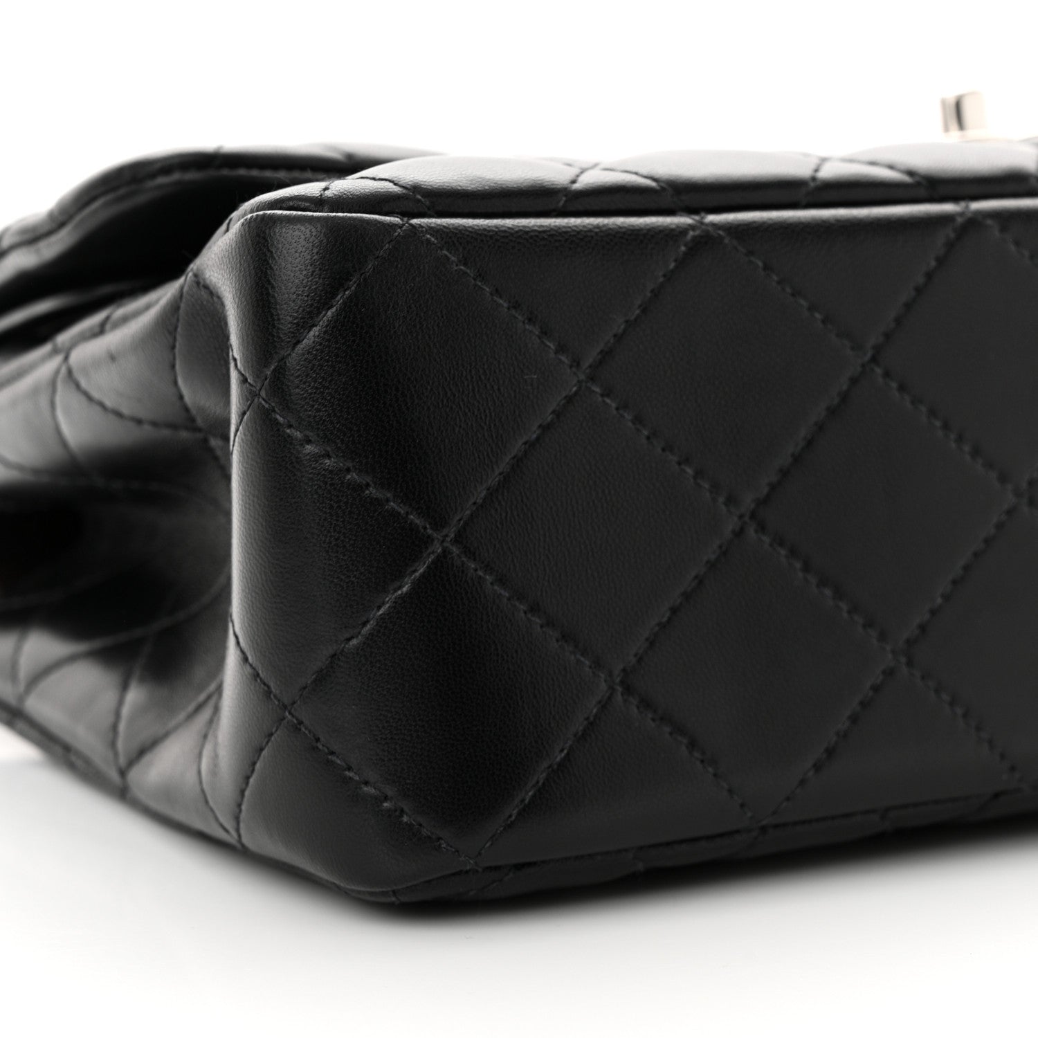 Chanel Lambskin Quilted Jumbo Double Flap Black 9 of 11