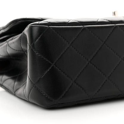 Chanel Lambskin Quilted Jumbo Double Flap Black 9 of 11