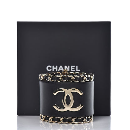 Chanel Calfskin CC Chain Bracelet M Black 6 of 6