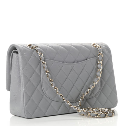 Chanel Caviar Quilted Medium Double Flap Grey 3 of 11