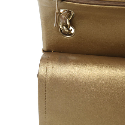 Chanel Metallic Lambskin Quilted Jumbo Double Flap Gold 14 of 17