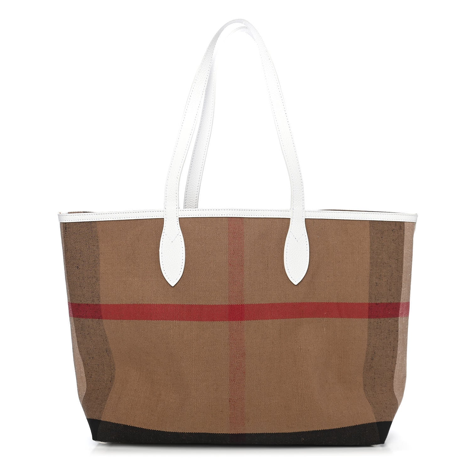 Burberry Coated Canvas Medium Reversible Doodle Tote White 2 of 9