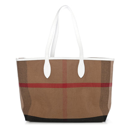 Burberry Coated Canvas Medium Reversible Doodle Tote White 2 of 9