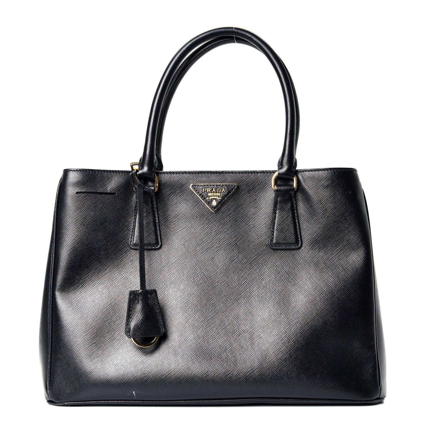Prada Saffiano Lux Medium Tote Black 1 of 4