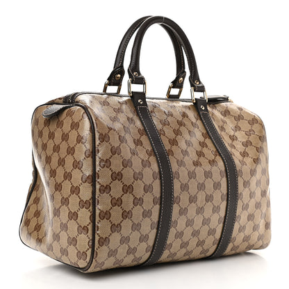 Gucci Crystal Monogram Medium Joy Boston Dark Brown 3 of 11