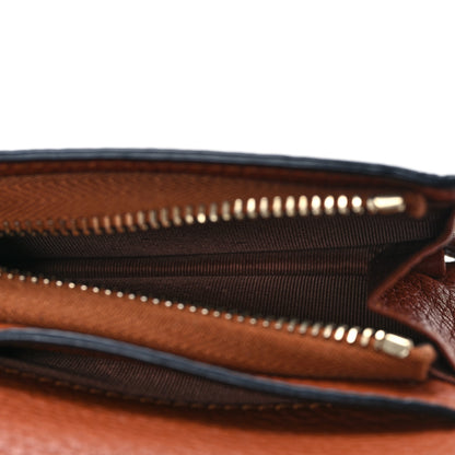 Valentino Garavani Calfskin Rockstud Bi-Fold Card Holder Brown 6 of 9