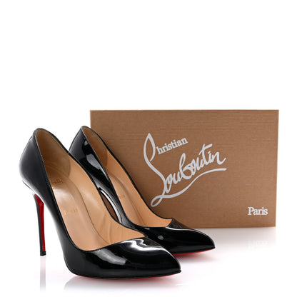 Christian Louboutin Jazz Calfskin Corneille 100 Pumps 38.5 Black 9 of 9