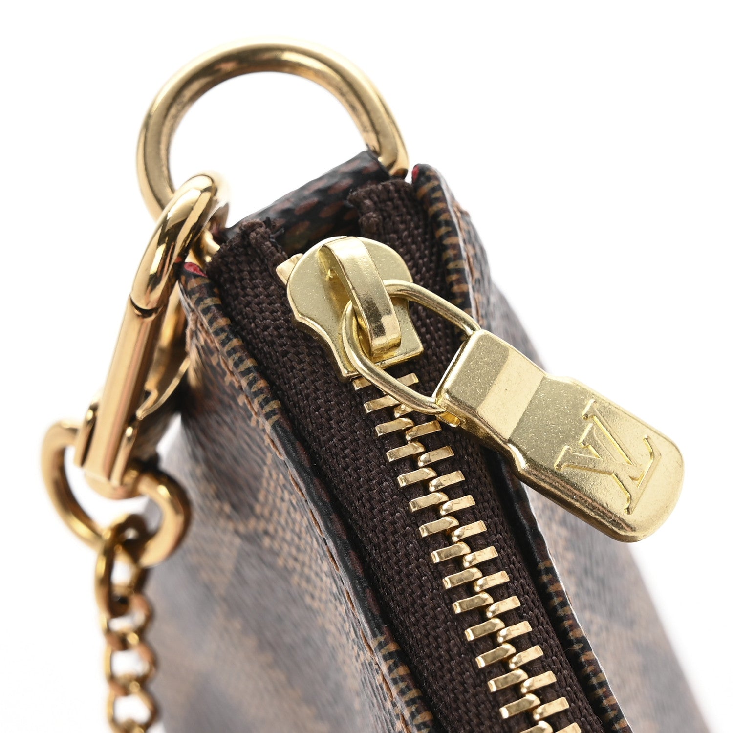 Louis Vuitton Damier Ebene Mini Pochette Accessories 8 of 10
