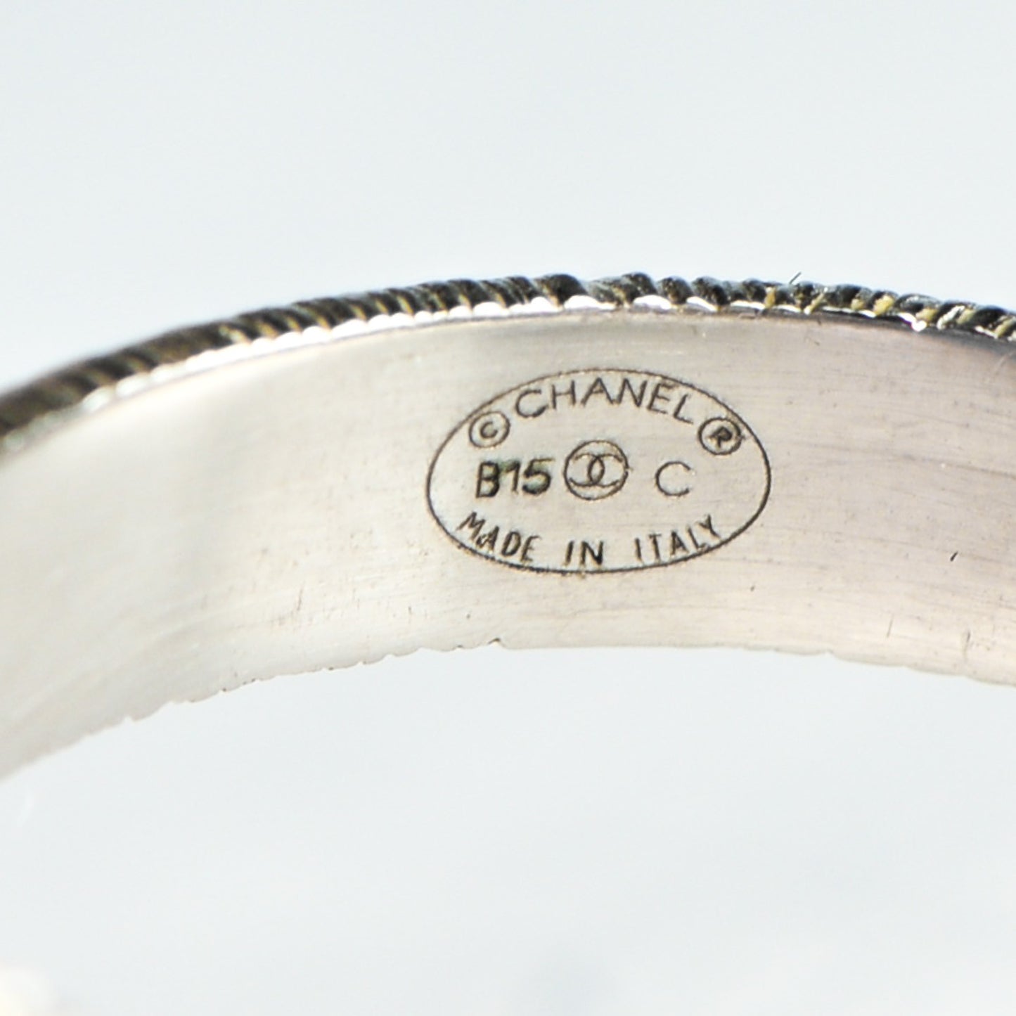 Baguette Crystal CC Ring 7 Silver