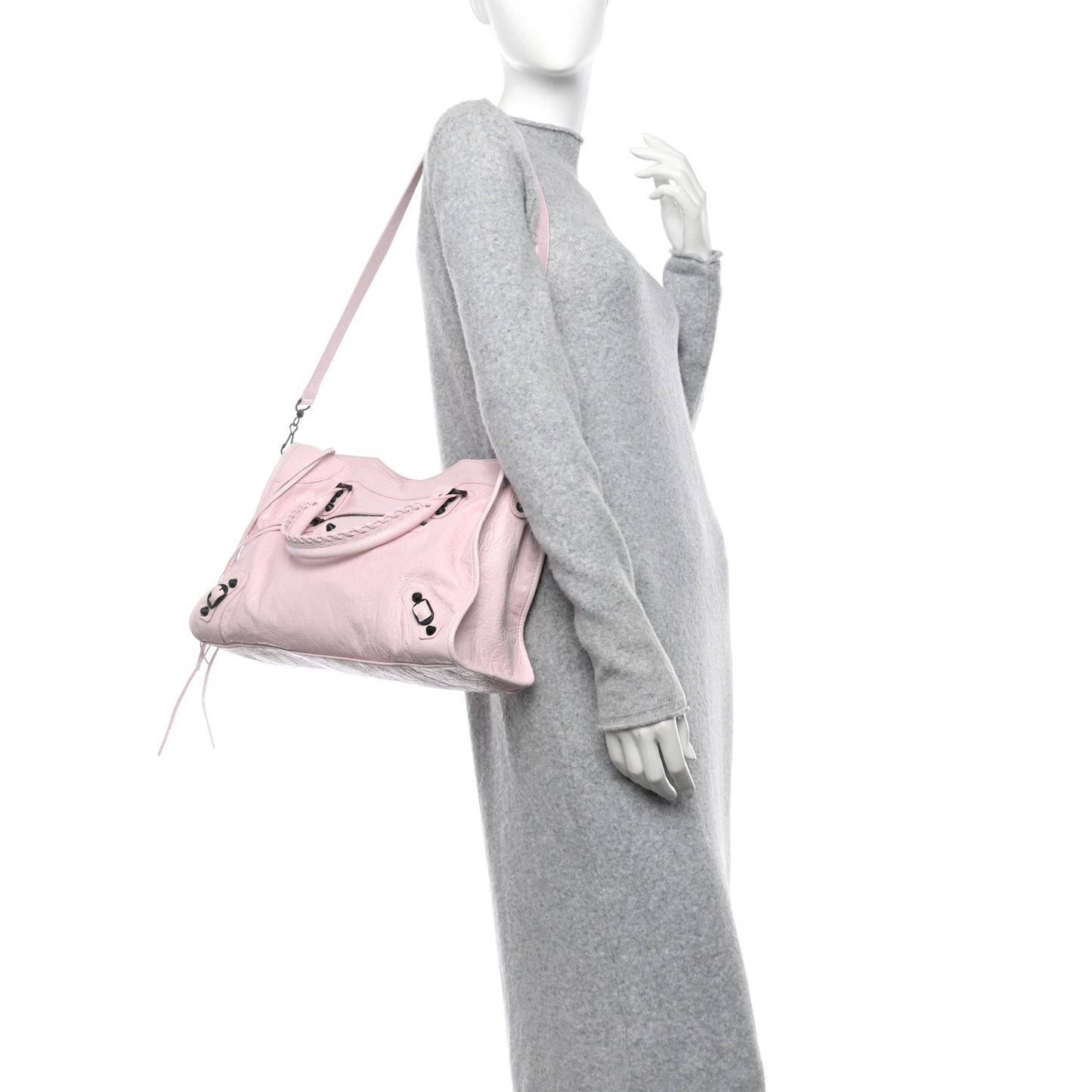 Agneau Arena Classic Hardware Medium Le City Light Pink