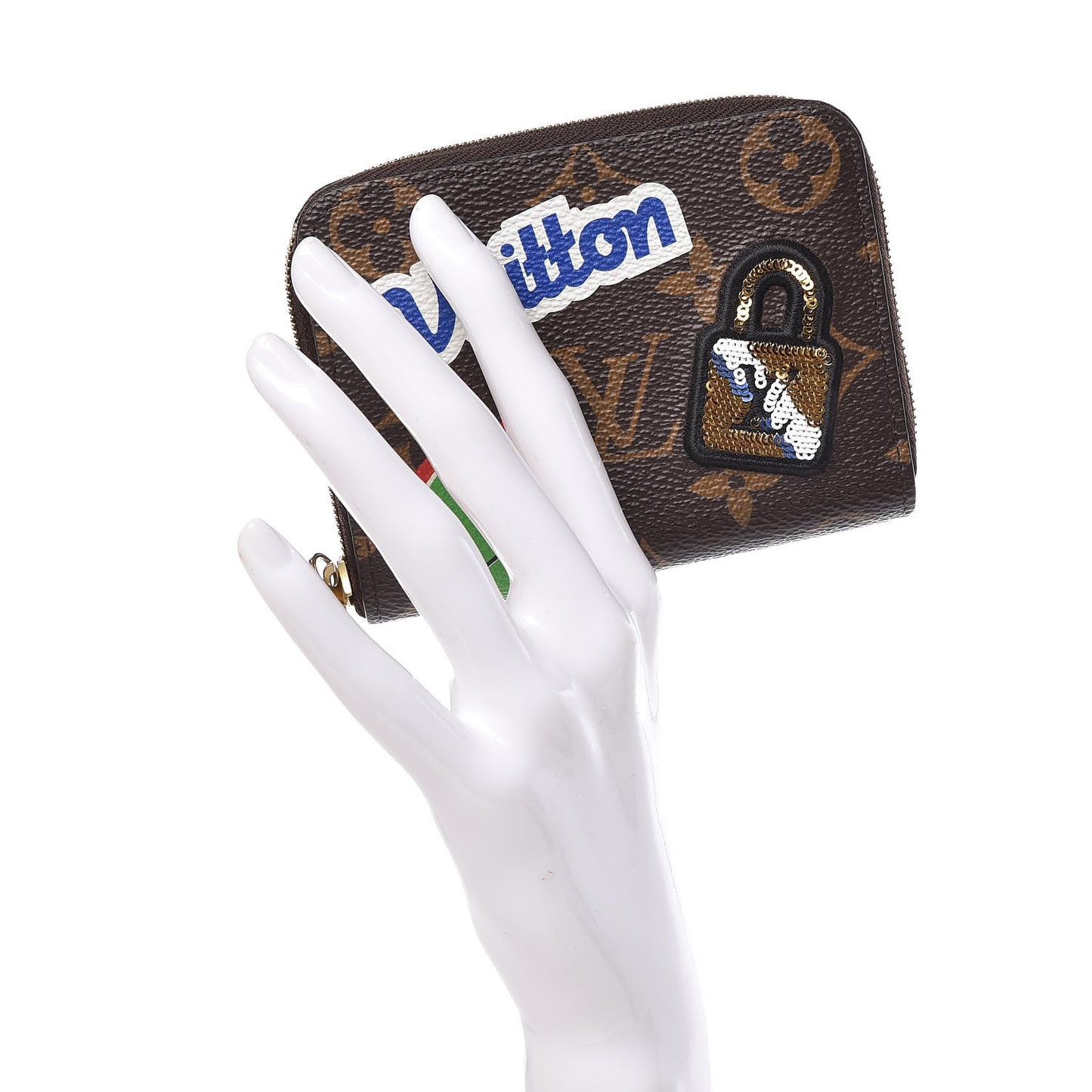 Monogram Travel Stickers Zippy Coin Purse