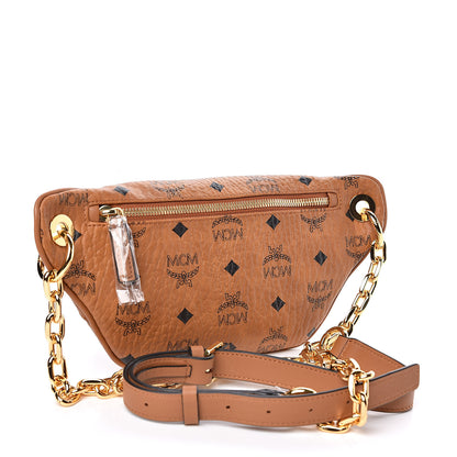 MCM Visetos Stark Belt Bag Cognac 3 of 10