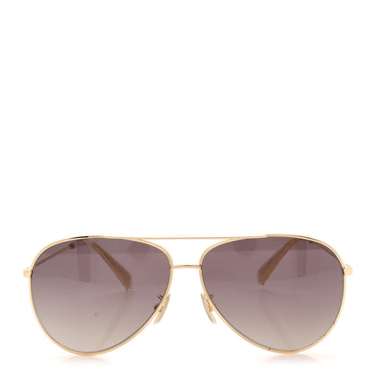 Celine Aviator Sunglasses CL 40062U Gold 2 of 9