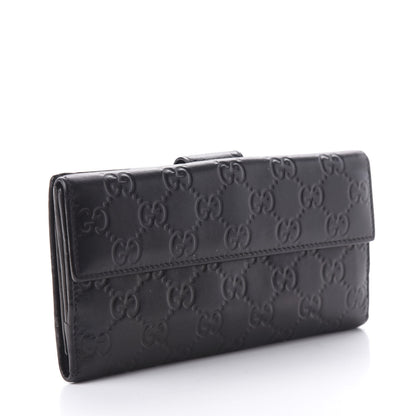 Gucci Guccissima Heart Continental Wallet Black 3 of 12