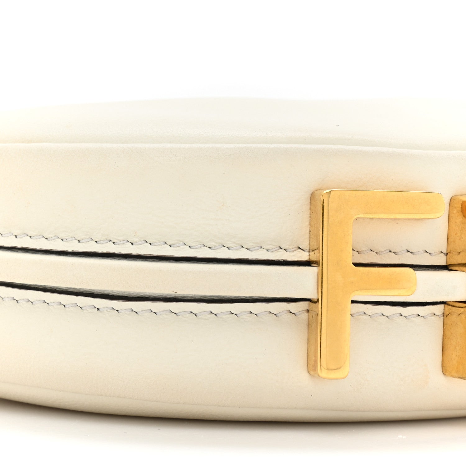 Fendi Vitello Grace Matte Nano Fendigraphy Hobo Charm White Ice 8 of 11