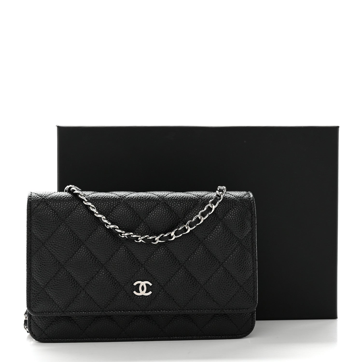Chanel Caviar Quilted Wallet on Chain WOC Black 13 of 13