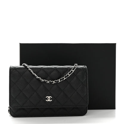 Chanel Caviar Quilted Wallet on Chain WOC Black 13 of 13