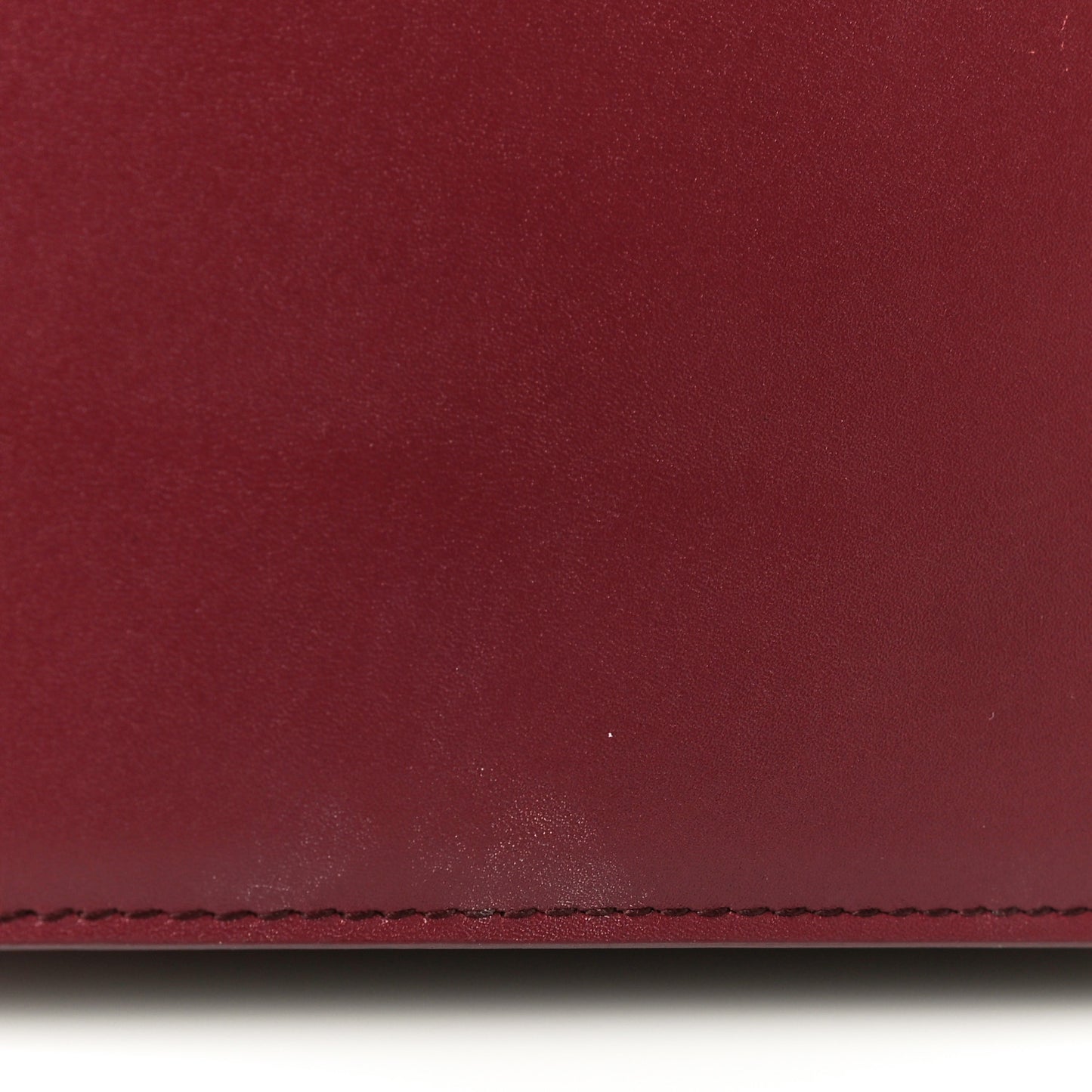 Box Calfskin XS Sharp Top Handle Bag Burgundy