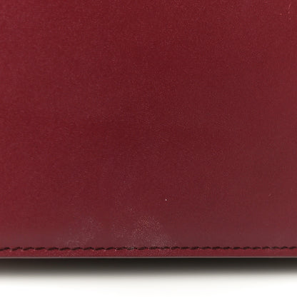 Balenciaga Box Calfskin XS Sharp Top Handle Bag Burgundy 28 of 29