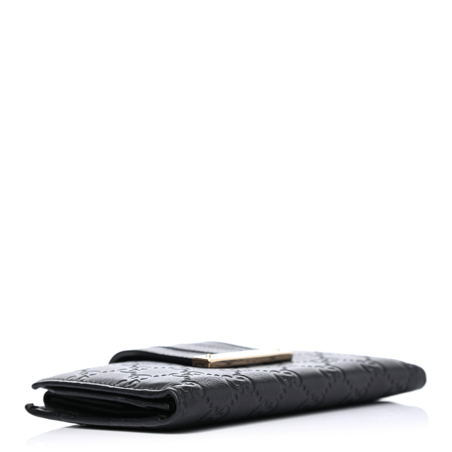 Guccissima Ladies Web Long Wallet Black