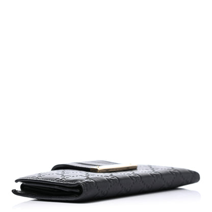 Gucci Guccissima Ladies Web Long Wallet Black 3 of 4