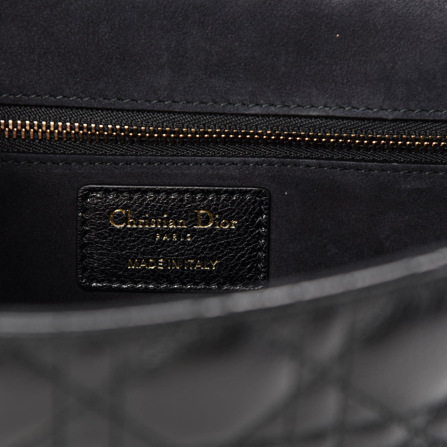 Lambskin Cannage Large Dioraddict Flap J’Adior Strap Black