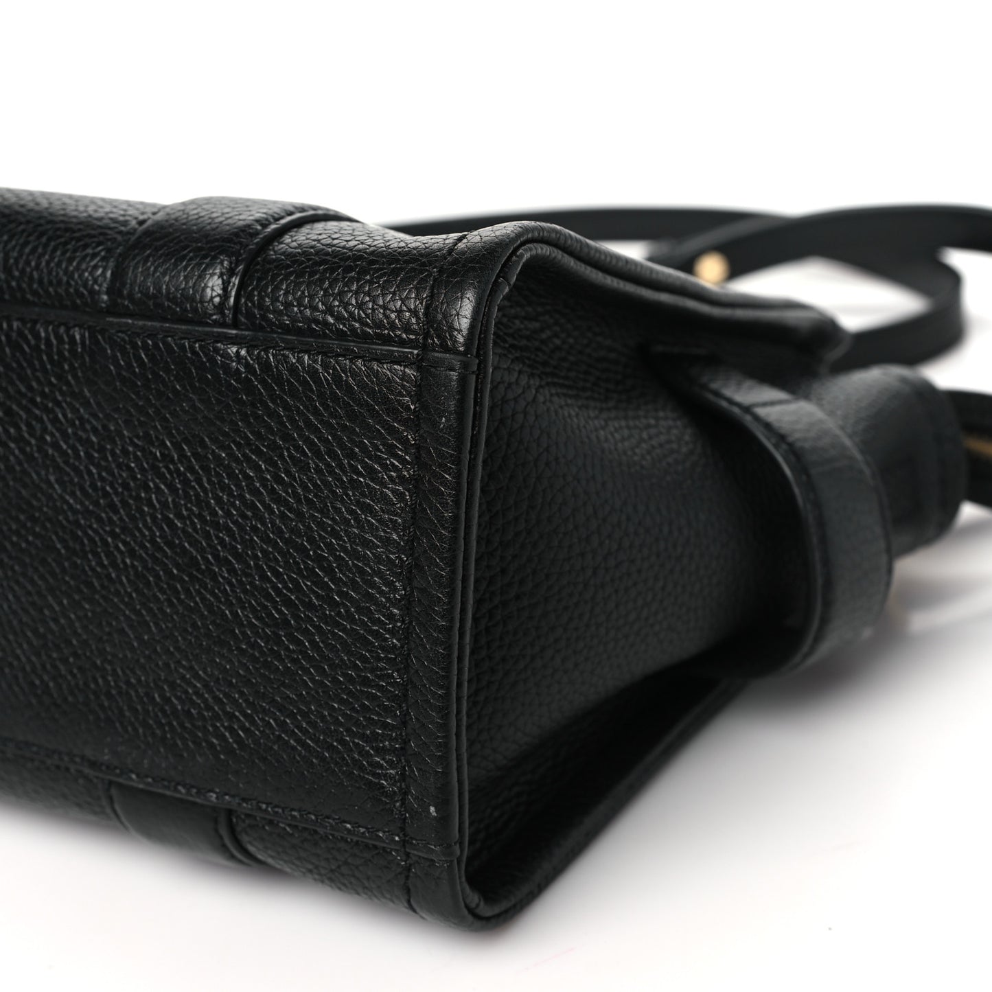Grained Calfskin Small The Tote Bag Black