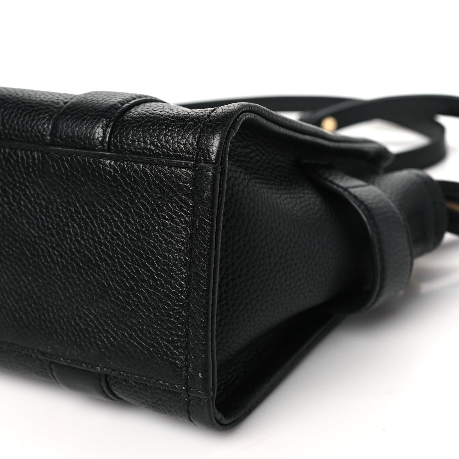 Marc Jacobs Grained Calfskin Small The Tote Bag Black 9 of 9