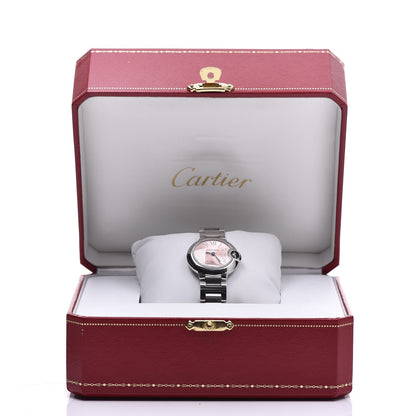 Cartier Stainless Steel 28mm Ballon Bleu De Cartier Quartz Watch Pink 10 of 10