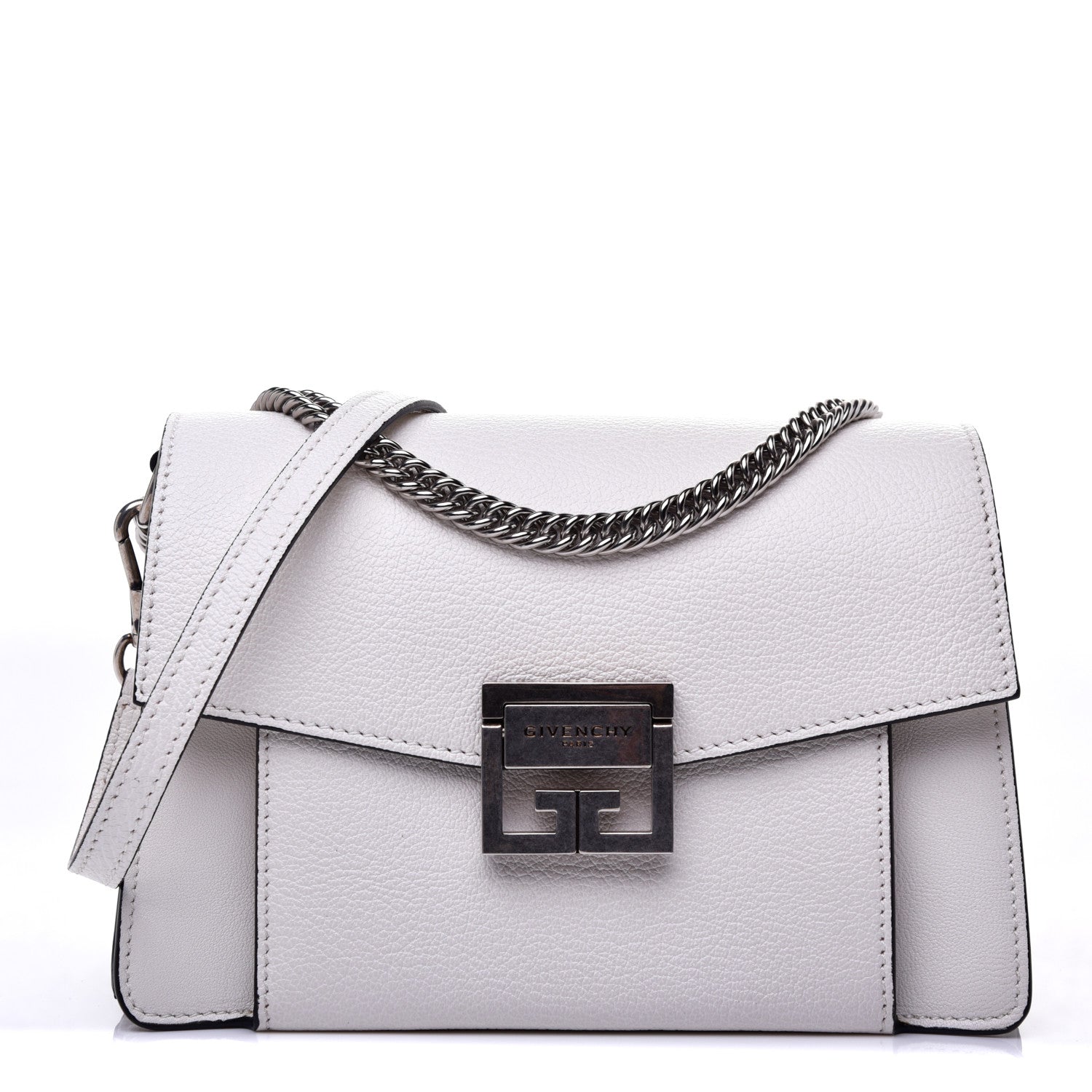 Givenchy Goatskin Small GV3 Shoulder Bag White 1 of 14