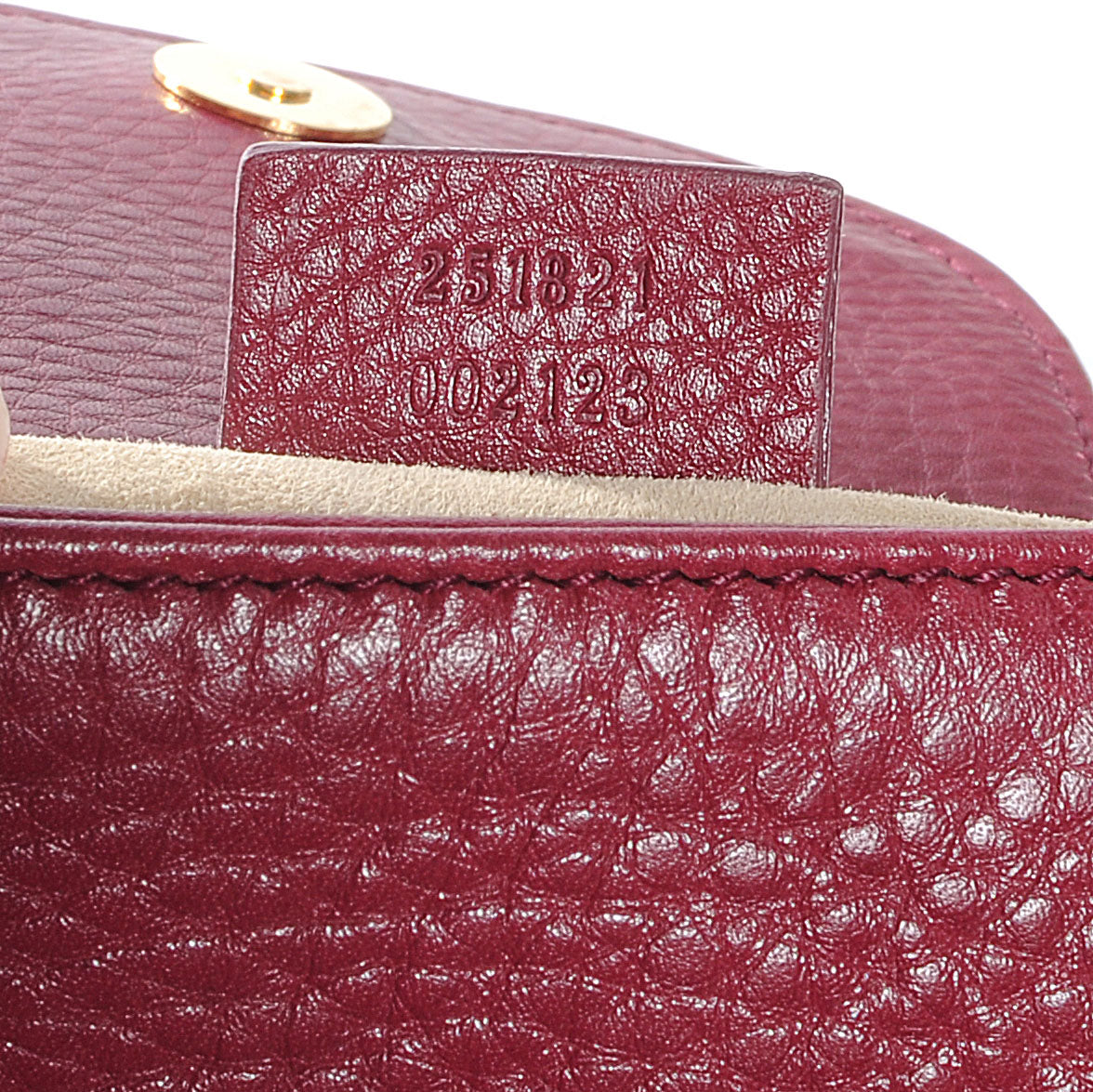 Cellarius Calfskin Small 1973 Chain Shoulder Bag Cherry Gloss