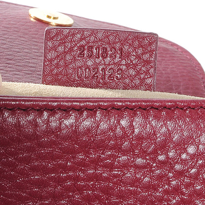 Gucci Cellarius Calfskin Small 1973 Chain Shoulder Bag Cherry Gloss 7 of 7