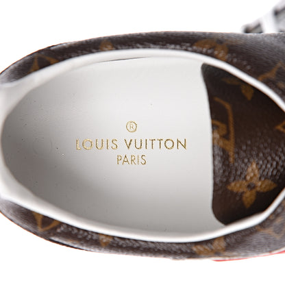 Louis Vuitton Calfskin Monogram LV Black Heart Sneakers 41 Cacao 6 of 9