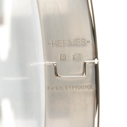 Hermes Enamel Narrow Clic Clac H Bracelet GM Bleu Atoll 3 of 5