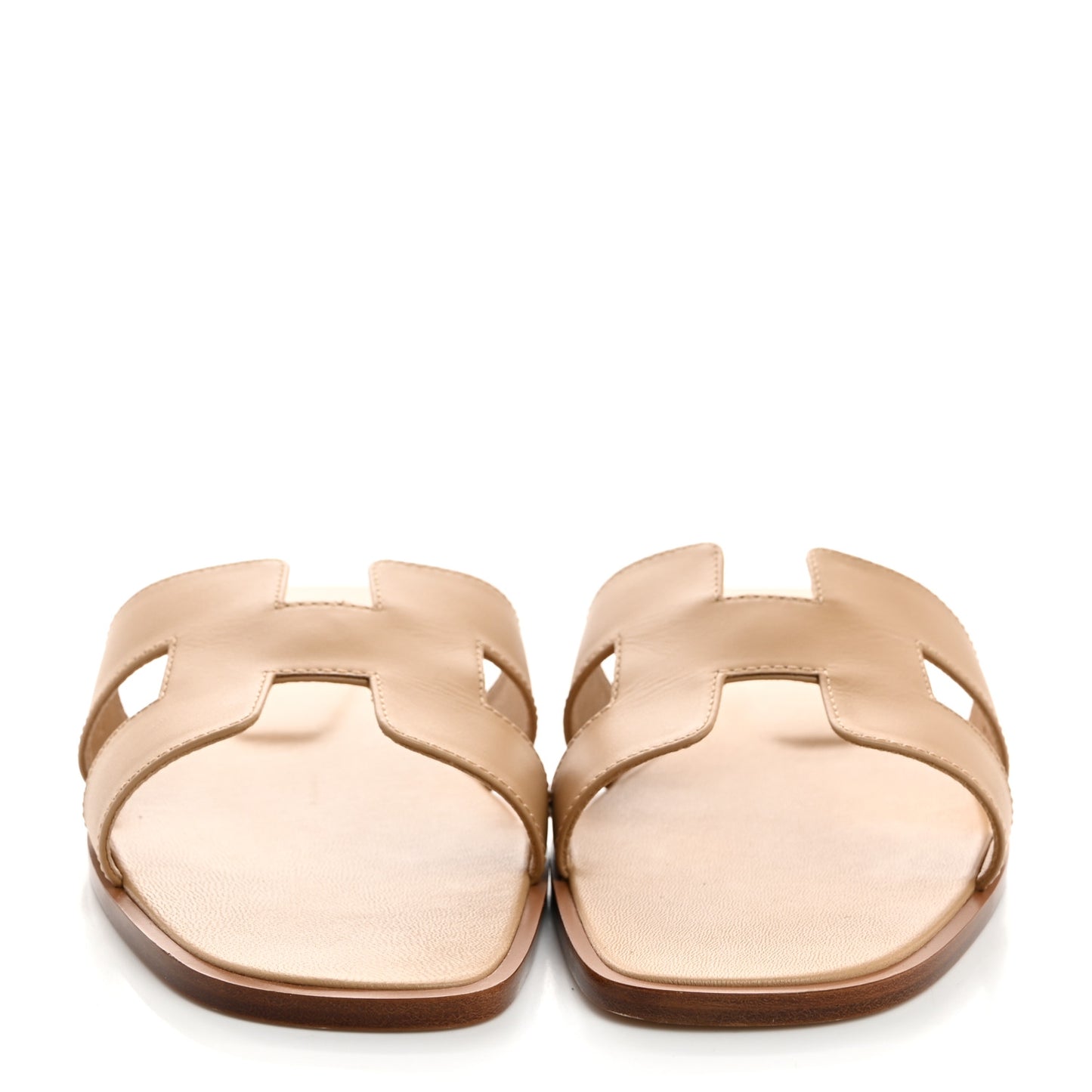 Calfskin Oran Sandals 39 Beige Natuarl