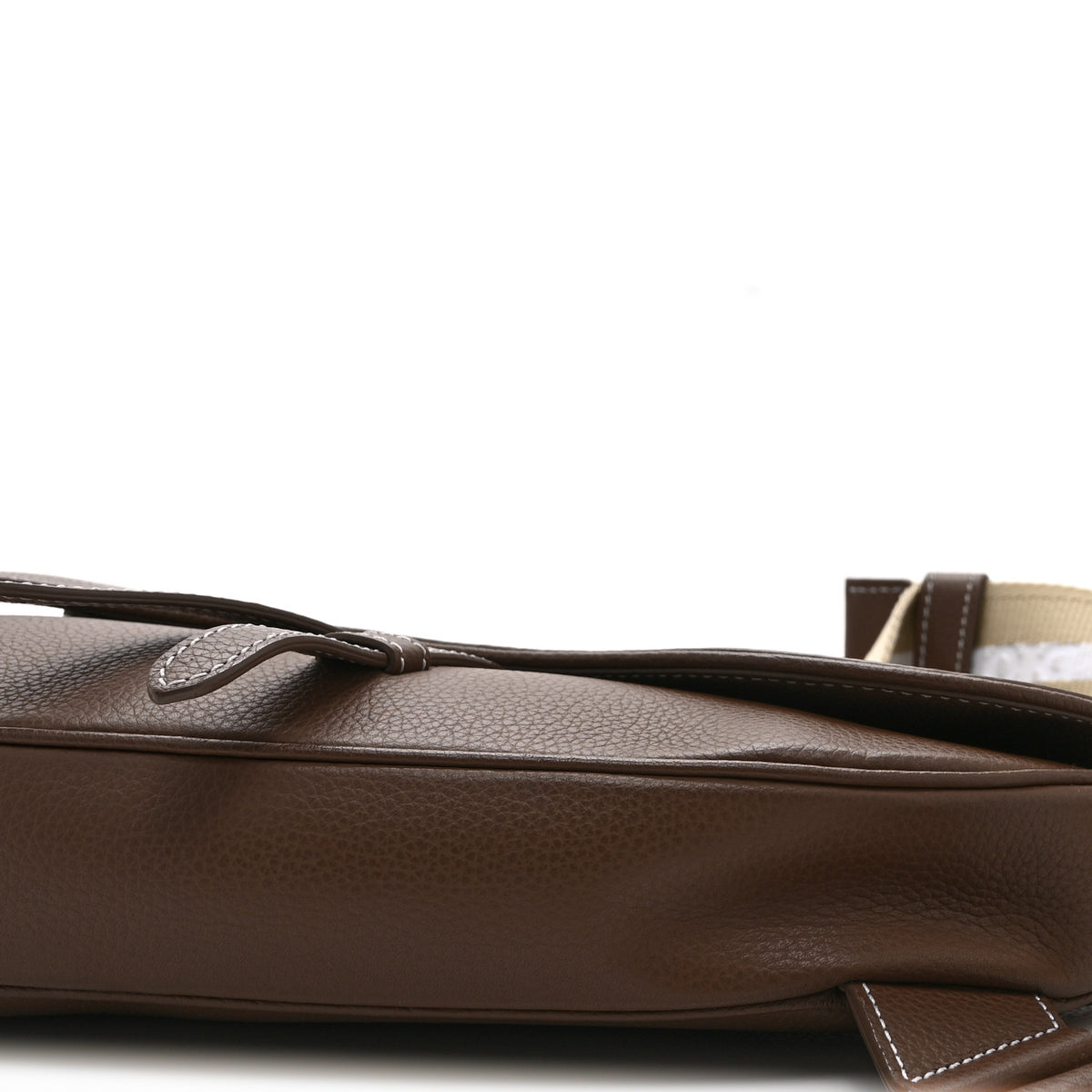 Christian Dior Grained Calfskin Kim Jones Saddle Bag Brown 10 of 10