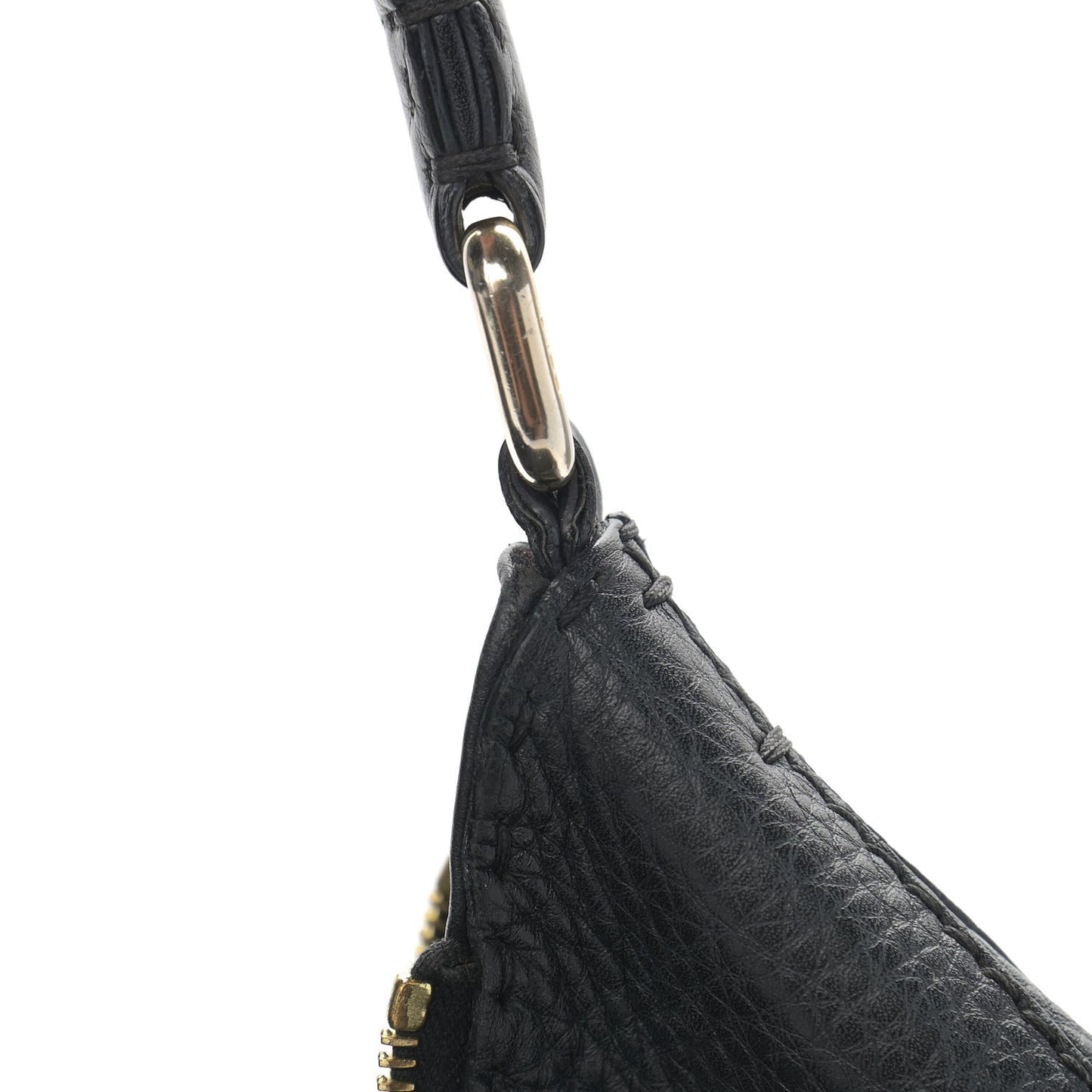 Calfskin Romano Selleria Hobo Black