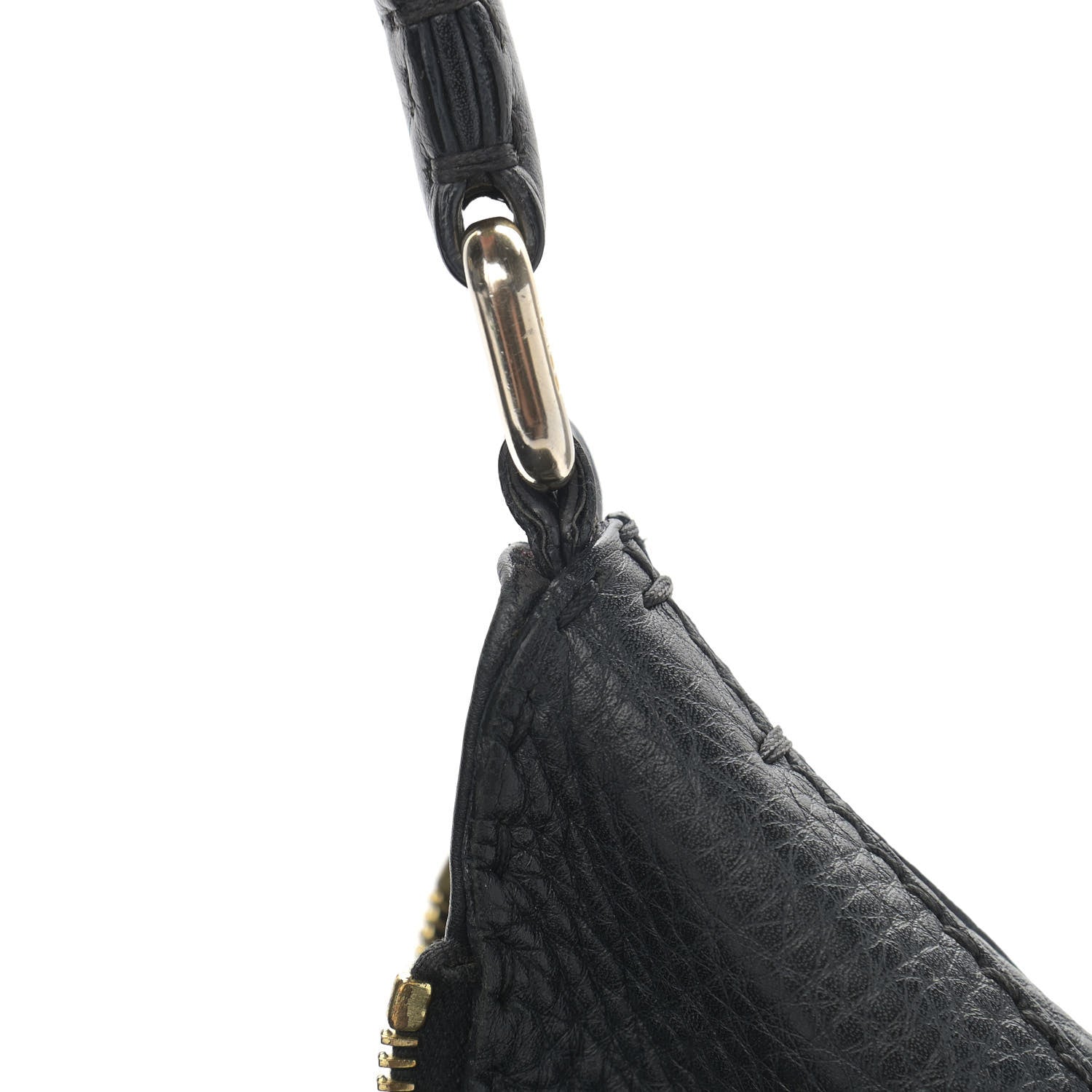 Fendi Calfskin Romano Selleria Hobo Black 14 of 15