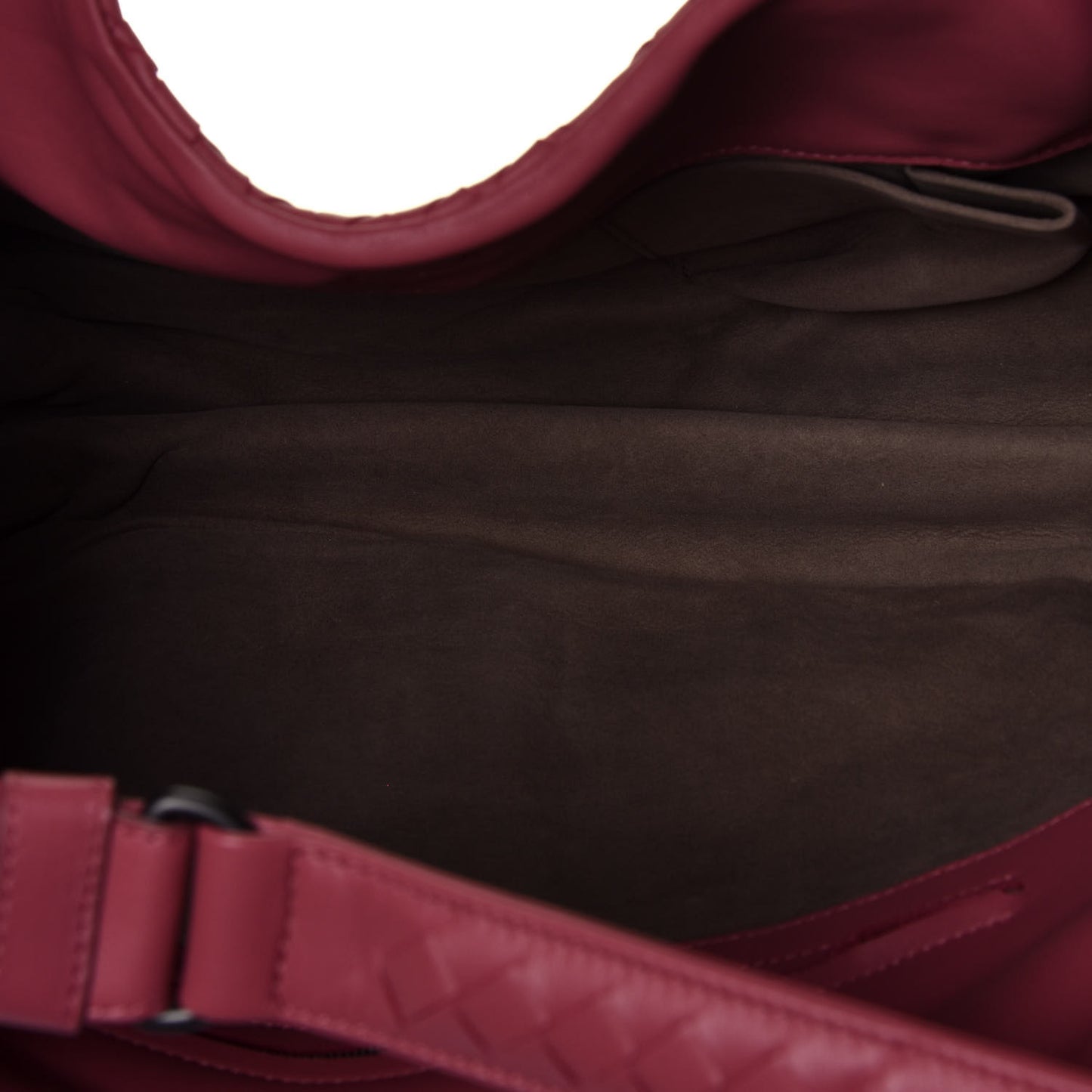 Nappa Intrecciato Medium Campana Hobo Amaranto