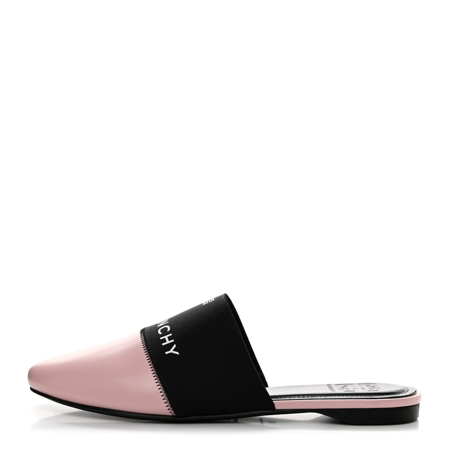 Calfskin Bedford Logo Mule Slides 39 Pink