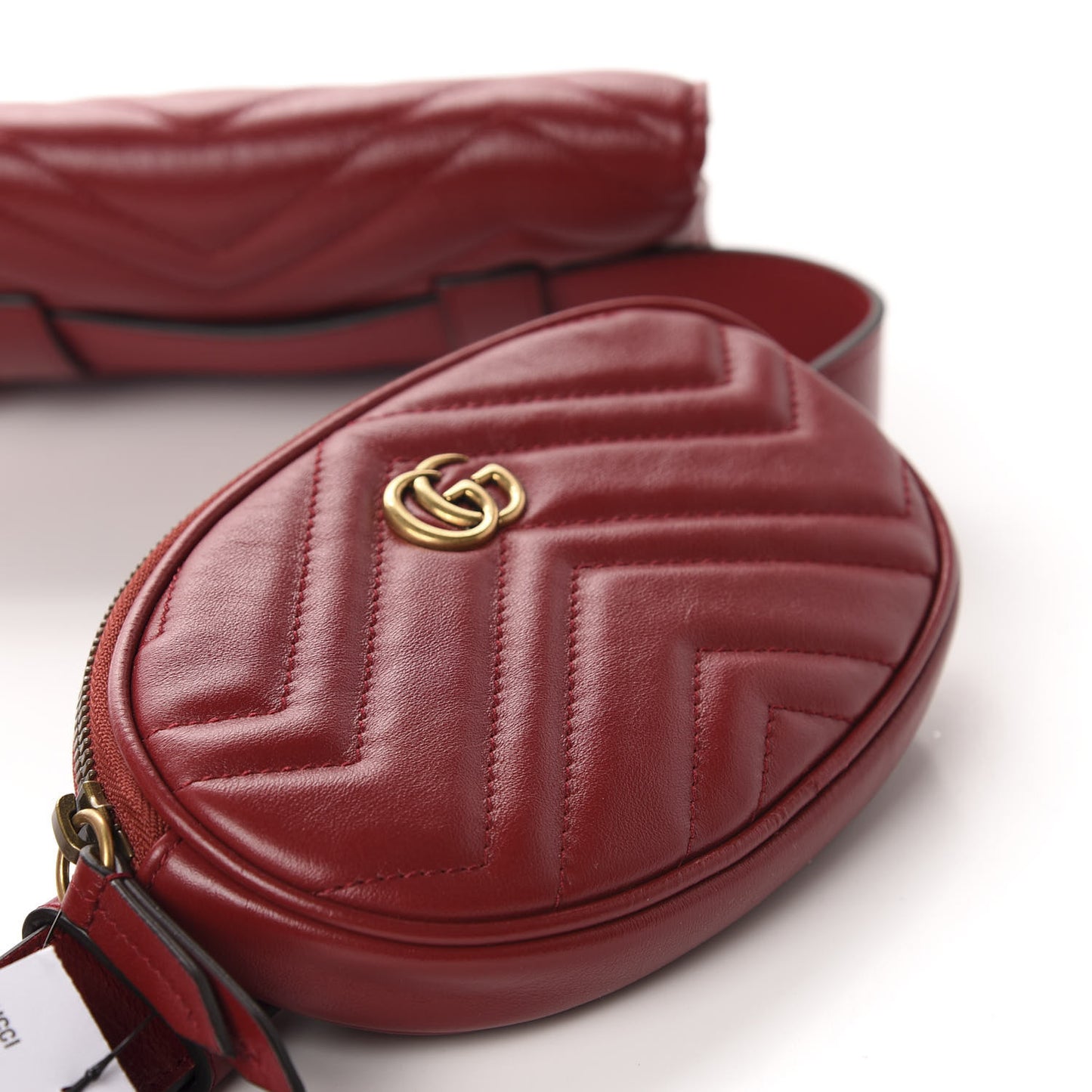 Azalea Calfskin Matelasse GG Marmont Multi Belt Bag 85 34 Romantic Cerise